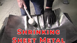 Metal Shaping for Beginners Shrinking Sheet Metal [upl. by Bearce]