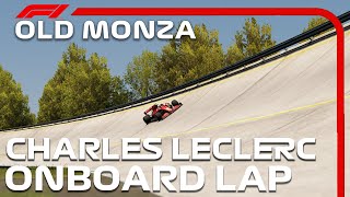 F1 Old Monza Road  Oval Hotlap  Charles Leclerc Onboard  2020 Italian Grand Prix [upl. by Akinor]