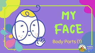 Body Parts 1  MY FACE  vocabulary function activity [upl. by Hyacintha]