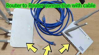 How to connect router to router with LAN cable [upl. by Hindorff889]