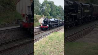 44932 passing Eardington 📸🚂 trains sevenvalleyrailway steamgala eardington steamlocomotives [upl. by Oralla803]