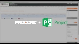 Microsoft Project Integration with Procore [upl. by Chellman]