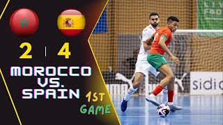 Morocco vs Spain  Friendly Futsal Match  1st Game [upl. by Hellah707]