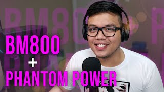 BM800  Phantom Power NO SOUNDCARD [upl. by Mauceri]