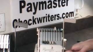 Paymaster CheckWriter Model 8000 [upl. by Sunderland]