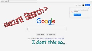 How to remove Secure Search bar [upl. by Reinhold]