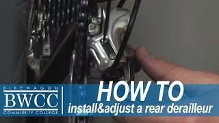 Installing  Adjusting your Rear Derailleur [upl. by Akyeluz]