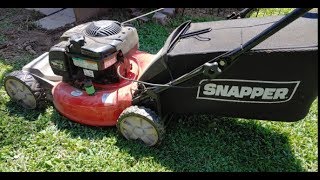 How to Start Snapper SelfPropelled Lawnmower [upl. by Salamone]