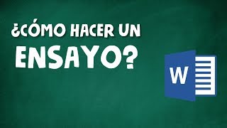 CÓMO HACER UN ENSAYO ACADÉMICO [upl. by Ray]