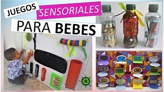 Juegos Sensoriales para BEBES  Tablero Montessori  Botellas sensoriales [upl. by Aleacem]