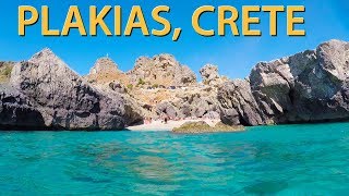 The BEST of PLAKIAS CRETE  Beautiful Crete Beaches [upl. by Zoba]