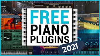 The 6 Best FREE Piano VST Plugins Every Producer NEEDS in 2021 [upl. by Paluas]