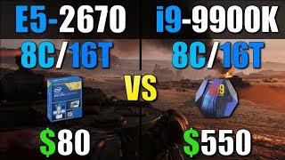 Intel Xeon E5 2670 vs i9 9900K [upl. by Ebner861]