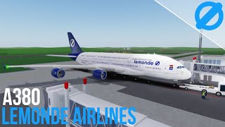 ROBLOX  LeMonde Airlines Flight Review A380 [upl. by Rimaa183]