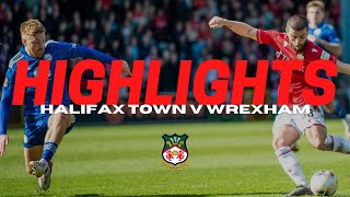 HIGHLIGHTS  Halifax Town v Wrexham [upl. by Aicnom632]