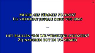 Volkslied van Frankrijk FRNL Tekst  Anthem of France Dutch [upl. by Lubin]