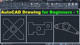 AutoCAD Drawing Tutorial for Beginners  1 [upl. by Cerelia54]