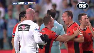 Berisha Red Card and Simulation vs Sydney FC [upl. by Ola792]