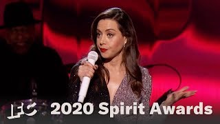 Aubrey Plazas Opening Monologue  2020 Spirit Awards [upl. by Smaj419]