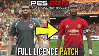 PES 2019 How to Install Official Team Names Kits Logos Leagues amp More [upl. by Didier]