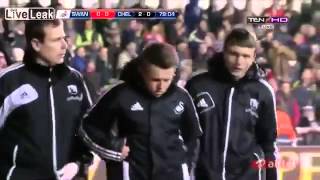 Eden Hazard Sent Off After Kicking Ball Boy During Swansea City Vs Chelsea Match [upl. by Henryetta]