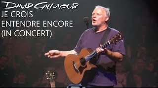 David Gilmour  Je Crois Entendre Encore In Concert [upl. by Gertrudis]