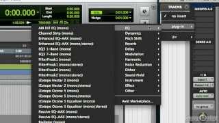 Tech Tip How to add a plugin in Pro Tools [upl. by Akkin]