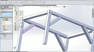 Mécano soudé Solidworks table [upl. by Ylenaj]