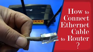 How to Connect Ethernet Cable to Router [upl. by Lajet277]