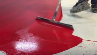 How to Do a Red Epoxy Floor [upl. by Vershen]