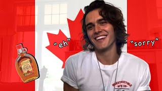 charlie gillespie being canadian for 5 mins straight [upl. by Ajile]