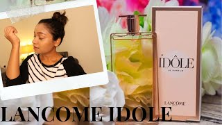 LANCOME IDOLE PERFUME REVIEW  The new Fragrance By Lancome Worlds Thinnest perfume bottle quotIDOLEquot [upl. by Ranice789]