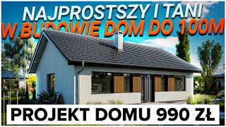 DOM DO 100m2 TANI I PROSTY W BUDOWIE Za 25tys  100tys  150tys [upl. by Aciruam]