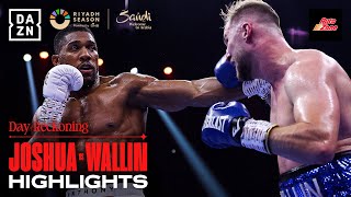 FIGHT HIGHLIGHTS  Anthony Joshua vs Otto Wallin [upl. by Vasileior]