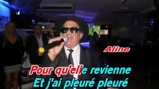 CHRISTOPHE  ALINE  KARAOKE REMIX [upl. by Jeraldine]