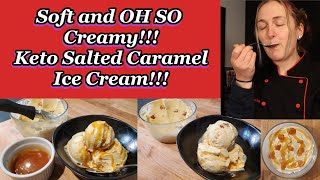 The BEST Keto Salted Caramel Ice Cream [upl. by Nodnas709]