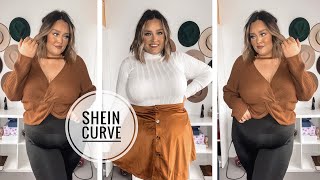 SHEIN CURVE  TRY ON HAUL  PLUS SIZE  FALL FASHION [upl. by Frear128]