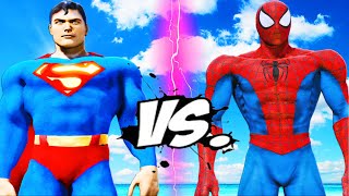 SUPERMAN VS SPIDERMAN  EPIC BATTLE [upl. by Katheryn]