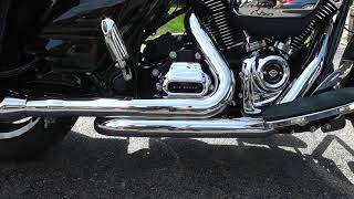 Headers on Harley Street Glide w Milwaukee 8 NO CAT [upl. by Esilenna]