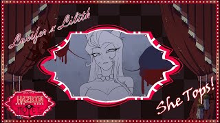 Lucifer x Lilith She Tops Hazbin Hotel AU Comic Dub [upl. by Marlee]