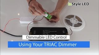 How to set up  use your LED strip light TRIAC Transformer amp Dimmer [upl. by Kcinnay407]