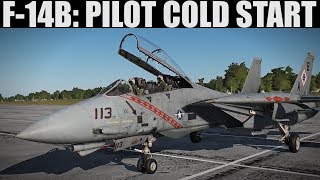 F14B Tomcat Pilot Cold Start Tutorial  DCS WORLD [upl. by Eisus]