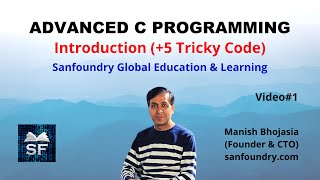 Advanced C Programming  Introduction 5 Tricky Code  Sanfoundry [upl. by Averil716]