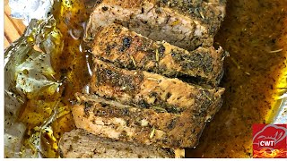 Butter Garlic And Herb Pork Tenderloin  Pork Tenderloin Recipe [upl. by Akeimat318]