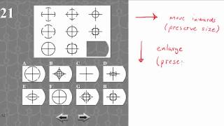 IQ TEST matrix 21 SOLVED AND EXPLAINED [upl. by Pine428]