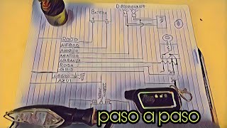 Cómo instalar una alarma de moto  diagrama para instalación [upl. by Eikram51]