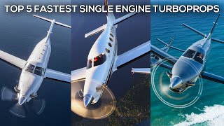 TOP 5 Fastest Single Engine Turboprops [upl. by Nalod]