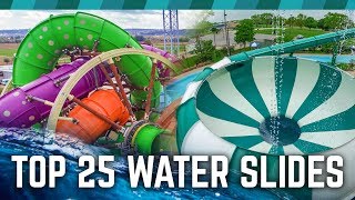 TOP 25 Water Slides in the World [upl. by Tahp]