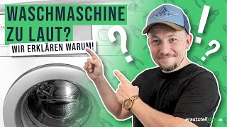 Waschmaschine macht Geräusche  Fehleranalyse [upl. by Skell176]