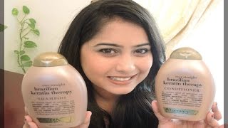 OGX Brazilian Keratin therapy shampoo amp conditioner review [upl. by Ittap]